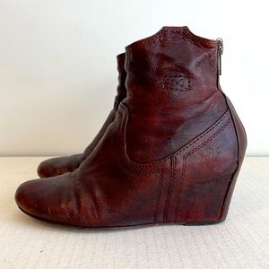 Frye Wedge Booties